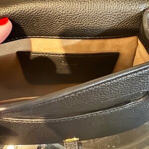 Cute mini Black Leather Crossbody Bag